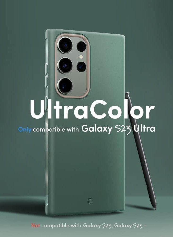 CYRILL Ultra Color Compatible with Samsung Galaxy S23 Ultra Case Cover [Matte Anti-Fingerprint] -Kale - Image 2