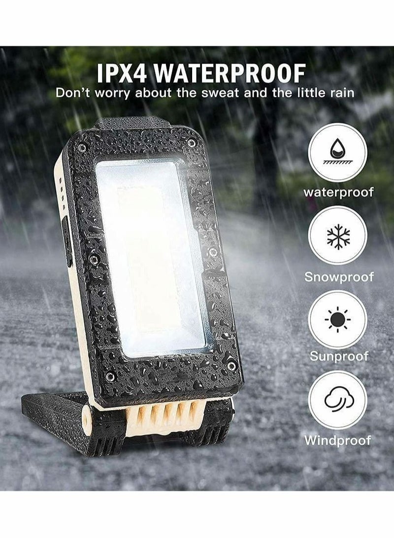 Captaintech LED Work Light, Magnetic Rechargeable COB Inspection Lamp Magnetic Work Light with Hanging Hook, 4 Lighting Modes, Job Site Lighting for Car Repairing Emergency Camping Mountain Climbing - Image 4