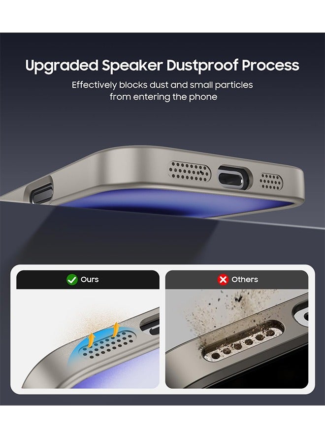 for iPhone 16 Case, Compatible with MagSafe, Logo View, Camera Protection, Silky Silicone Magnetic Fingerprint-Proof Phone Case, Slim AG Matte Shockproof Cover, Titanium Gray - Image 5