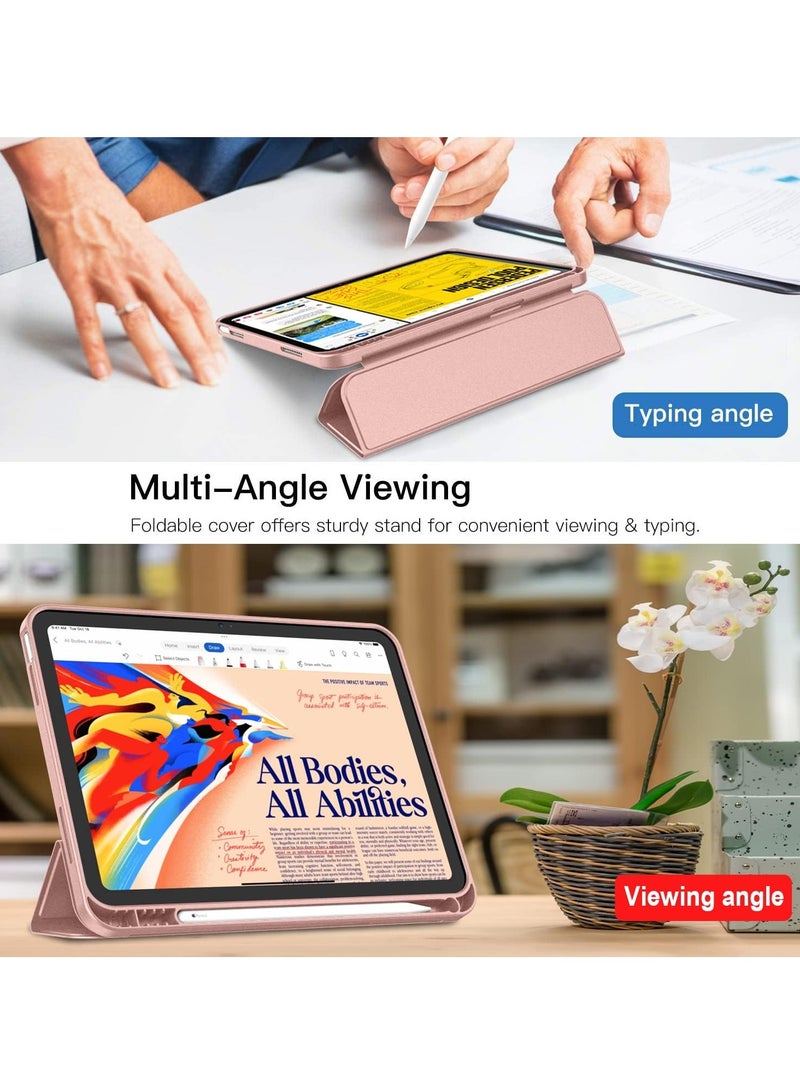 MIGOFAST iPad 10th Generation Case 2022 10.9 Inch with Pencil Holder Trifold Stand Smart Case with Soft TPU Back Auto Wake Sleep - Image 4