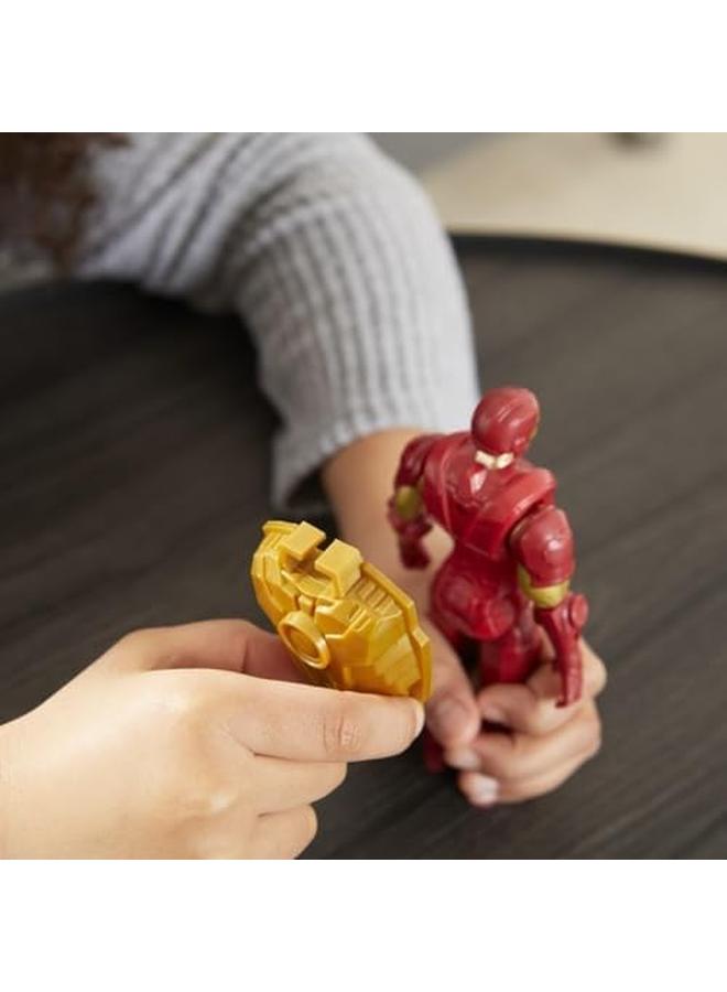 MARVEL Avengers Mech Strike 15 Cm Scale Action Figure Toy Iron Man And Battle Accessory For Children Aged 4 And Up - Image 3