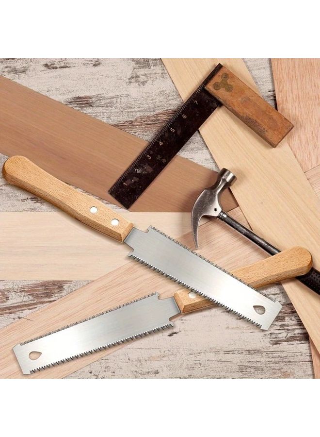 1pc Japanese Flush Cut Hand Saw Double Edge TPI 17 14 Woodworking Tool - Image 4