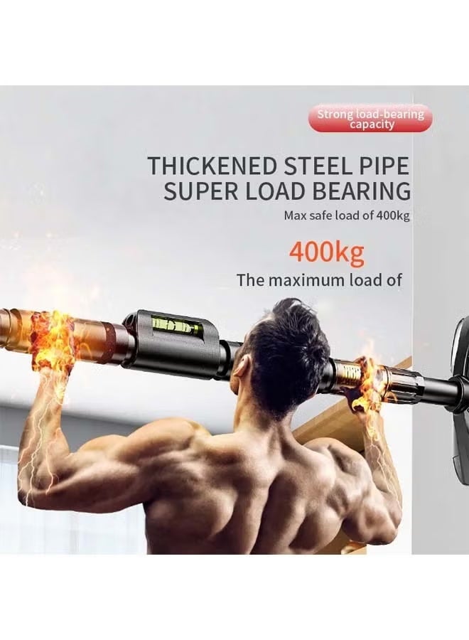 Adjustable Door Hanging Pull-Up Bar with Comfortable Handles for Home Gym, No Screws - Image 3