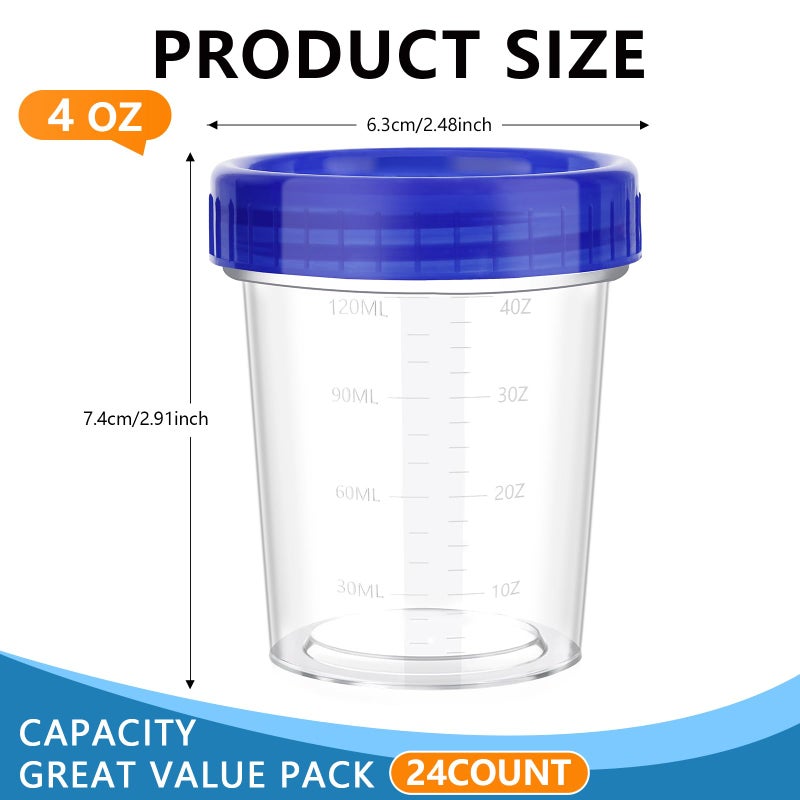 XSEINO 24 Pack 4oz Salad Dressing Container to Go,Small Transparent Containers with Leakproof & Screw Lids, Microwave & Dishwasher Safe, Reusable and Stackable - Image 2
