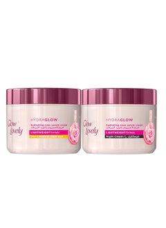 Glow & Lovely Set Hydraglow  Hydrating Rose Serum Cream Day and Night each 50g 