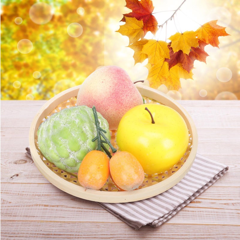 Natural Woven Rattan Basket Storage Container for Kitchen Bread Fruits Home Organization - Image 5