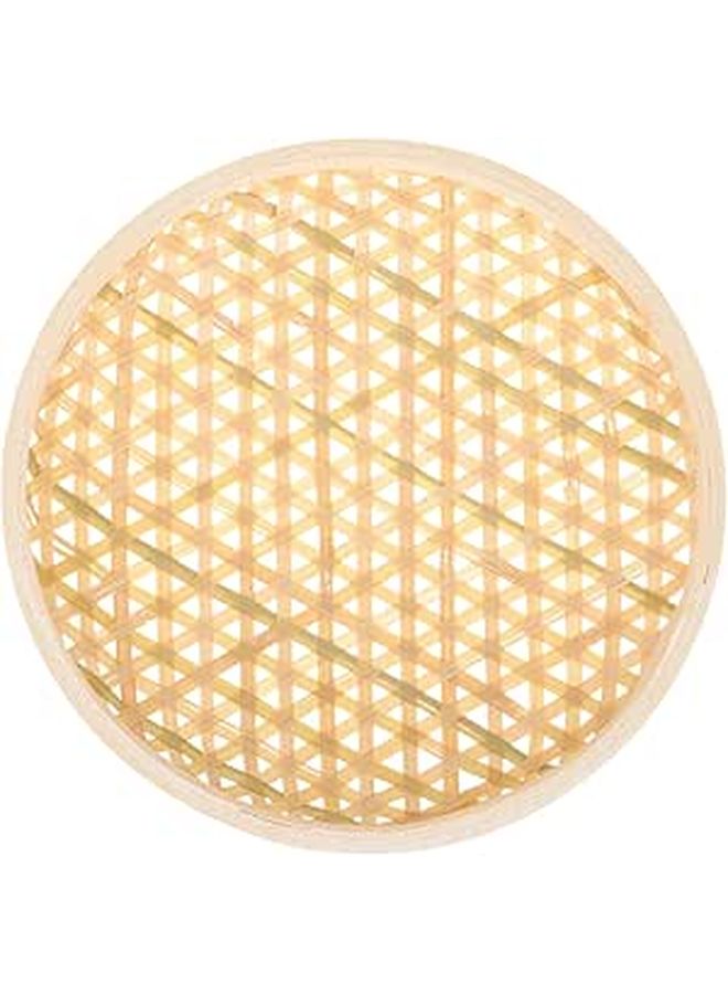 Natural Woven Rattan Basket Storage Container for Kitchen Bread Fruits Home Organization - Image 1