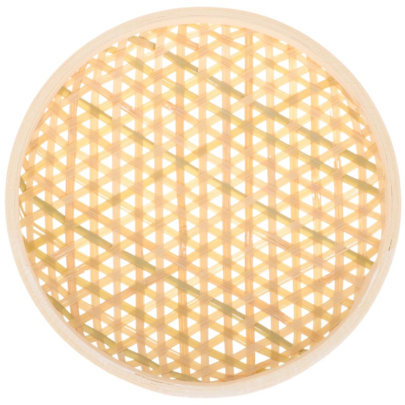 Natural Woven Rattan Basket Storage Container for Kitchen Bread Fruits Home Organization - Image 2