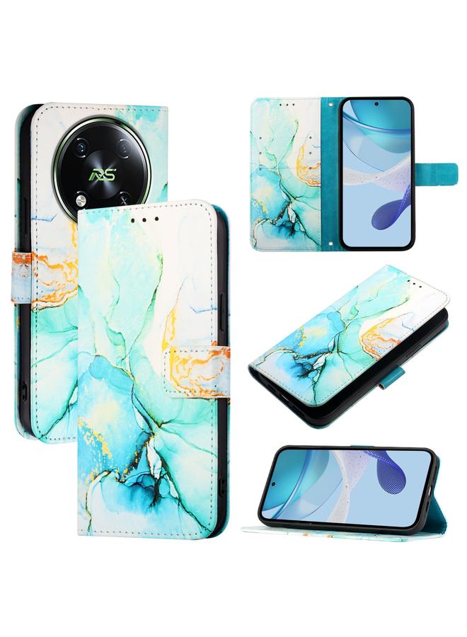 إيروريكس جراب لهاتف itel RS4 S666LN PT003 جراب هاتف جلدي قلاب بنمط رخامي - Image 1