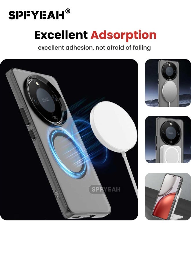 SPFYEAH [3-in-1] Honor X9d Case with HD Tempered Glass Screen Protector & Camera Lens Protector, [Anti-Drop Shockproof][Anti-Slip][No Yellowing][Skin Friendly] Slim Hard Frosted Case for Honor X9D 5G 6.79 inch, Black - Image 4