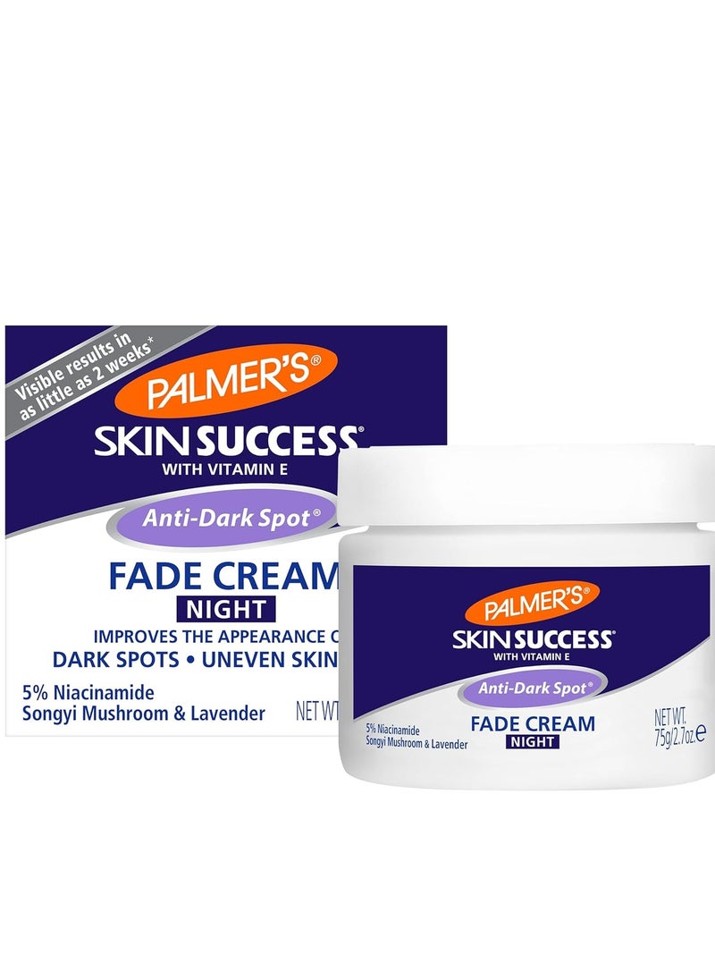 PALMER'S - Skin Success Anti Dark Spot Nighttime Fade Cream with Retinol And  Niacinamide Night Moisturizer 75g - Image 1