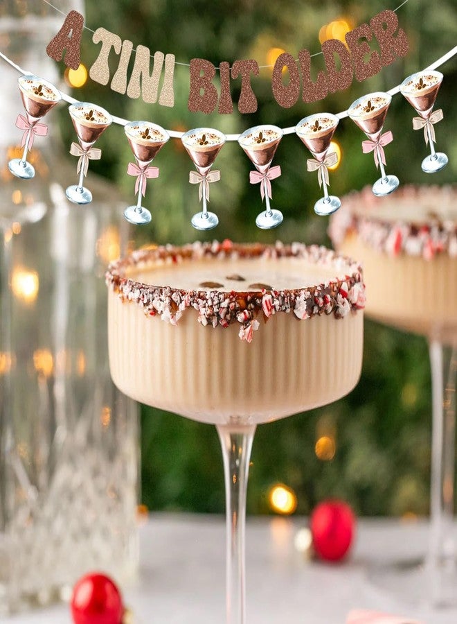 Kinyanco Glittery A Tini Bit Older & Espresso Martini Themed Birthday Party Decoration Banner Pack - Multicolor, Martini, 2 Count - Image 4