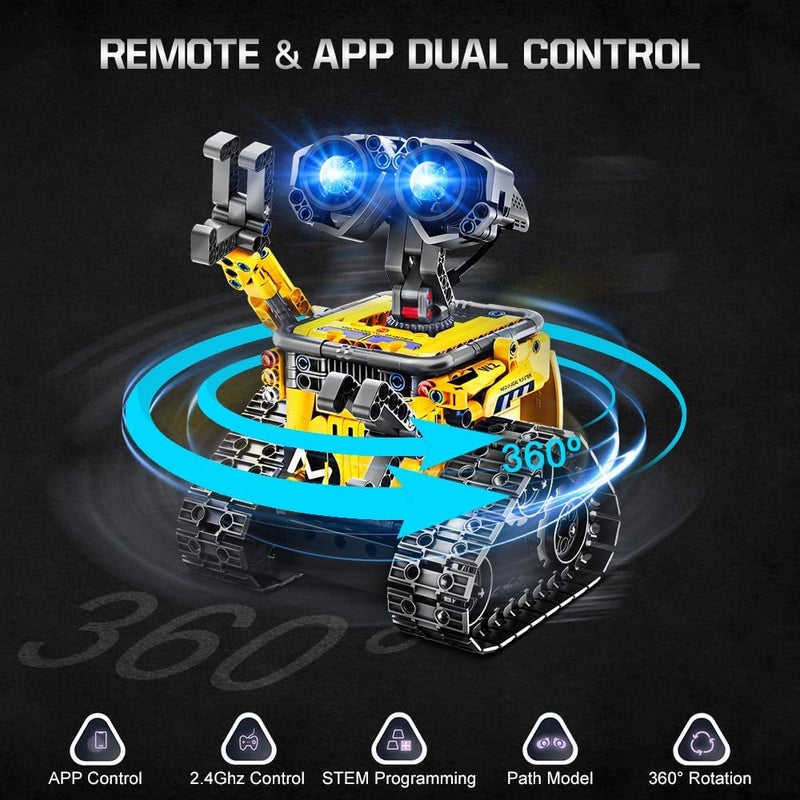 أطفال الهوغوز HOGOKIDS 5 in 1 Robot Building Toys for Kids - Remote & APP Controlled Set - Image 5