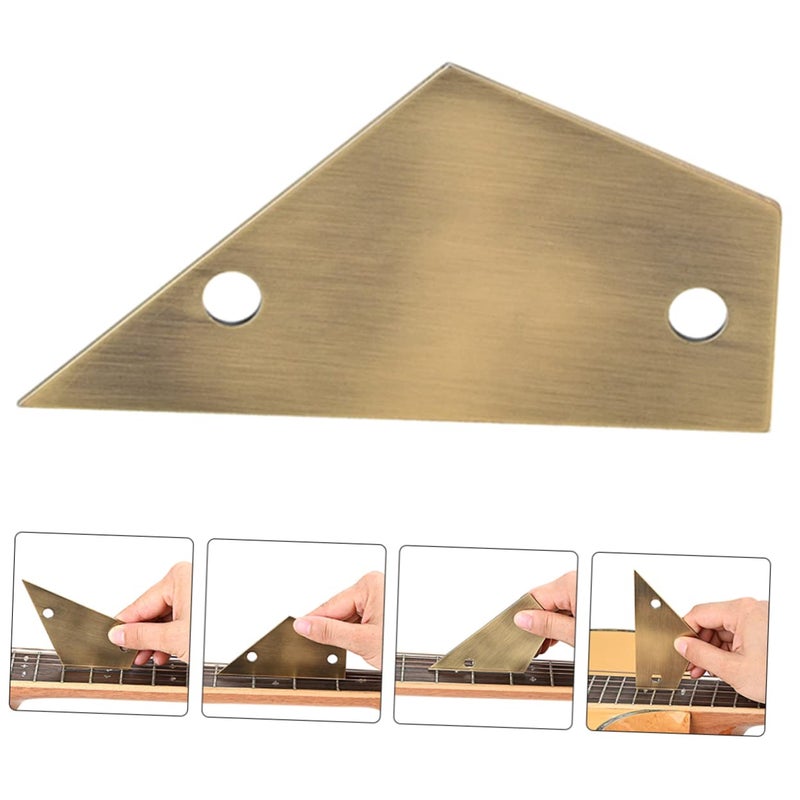 Metal Guitar String Action Gauge Ruler Tool for Electric Bass Guitar Setup - Image 4