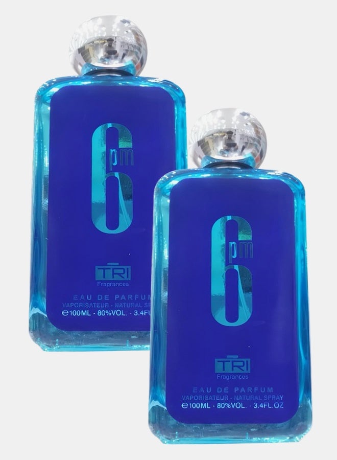 تي أر آي 2 قطع عطر 6 بي ام للرجال 100 مل - Image 1