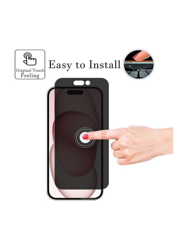 MIGOFAST IPhone 14  Matte Privacy Ceramic Matte Privacy  Screen Protector Film  Matte  Anti-Spy, Full Adhesive Flexible  Not Glass Anti-Spy Full Adhesive Flexible Film - Image 3
