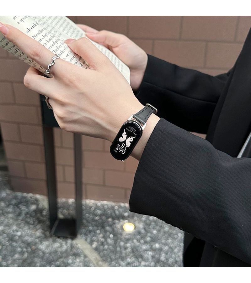 Elegant Brown Leather Apple Watch Band 42mm 44mm 45mm 49mm 46mm Compatible - Image 1