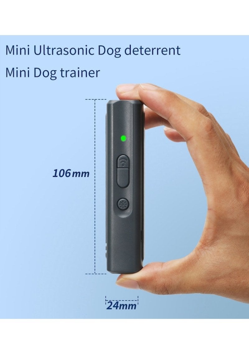 Ultrasonic Dog Deterrent: Compact Lightweight Portable Device - Humane Harm-Free High-Frequency Sound, Rechargeable Battery, Effective Up To 15 Meters, For Pet Control And Anti-Barking Management - Image 2