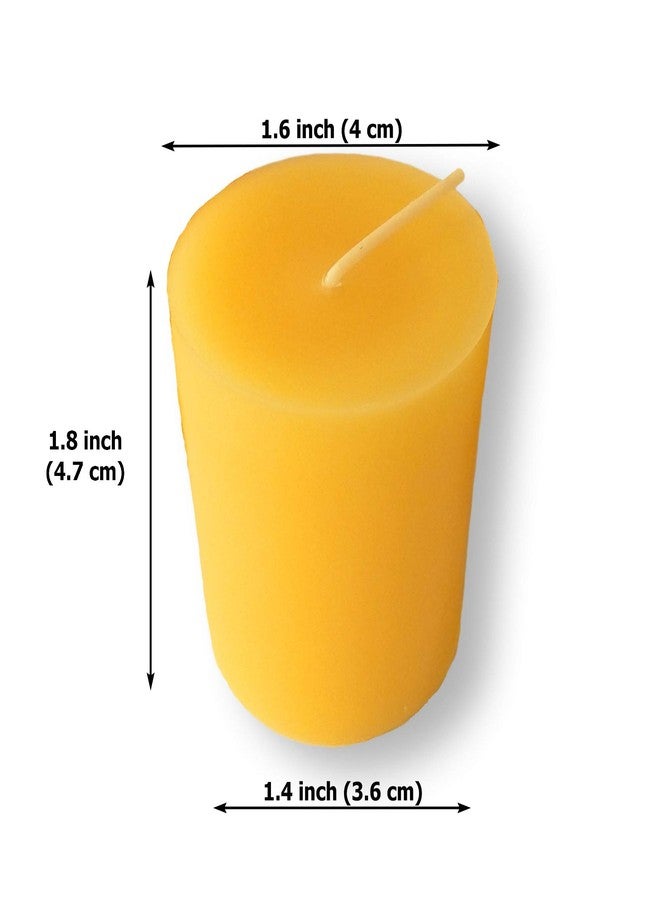 BCandle 100% Pure Beeswax 15-Hour Votives Candles (Set of 2) Organic Hand Made - Image 5