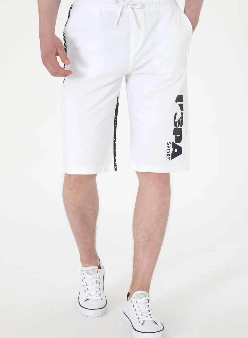 U.S. Polo Assn. Men's Logo Print Regular Fit Knit Bermuda Shorts