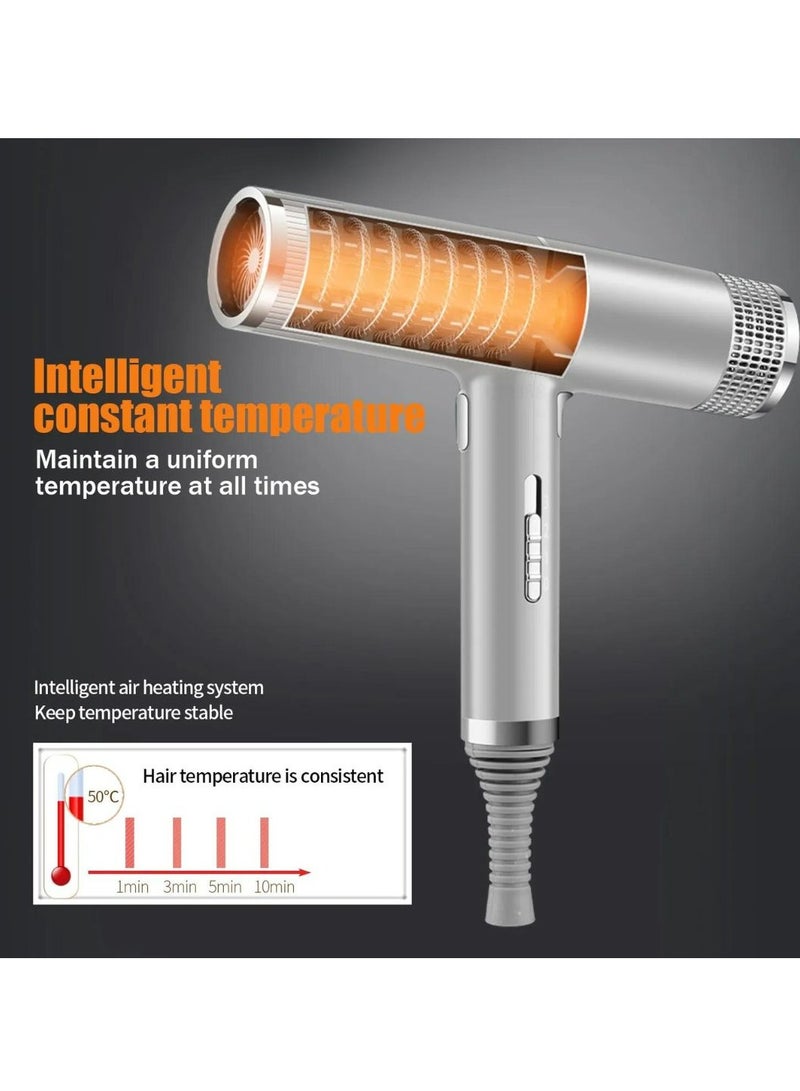 مجفف الشعر الأيوني الاحترافي لصالونات التجميل، مجفف شعر سريع محمول مع محرك بتيار مستمر، خفيف الوزن ومنخفض الضوضاء للاستخدام المنزلي في صالون السفر - Image 4