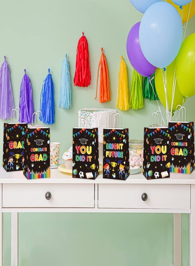 Tevxj 12 Pieces Kindergarten Grad Party Favor Bags Preschool Graduation Paper Gift Bags Party Supplies You Did It Congrat Goodie Bags Candy Bags for Kindergarten Preschool Kids Grad Party Supplies Treat - Image 5