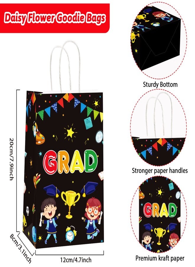 Tevxj 12 Pieces Kindergarten Grad Party Favor Bags Preschool Graduation Paper Gift Bags Party Supplies You Did It Congrat Goodie Bags Candy Bags for Kindergarten Preschool Kids Grad Party Supplies Treat - Image 3