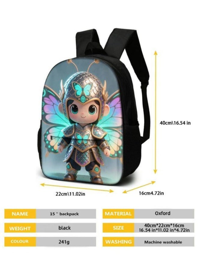 Bright Li Fire Unlock the new fashion of childish fun! Three-piece set of bags, cartoon elements for children and teenagers (students, children, friends' outings, mountain climbing, schooling, etc. can be used) - 97 - Image 5