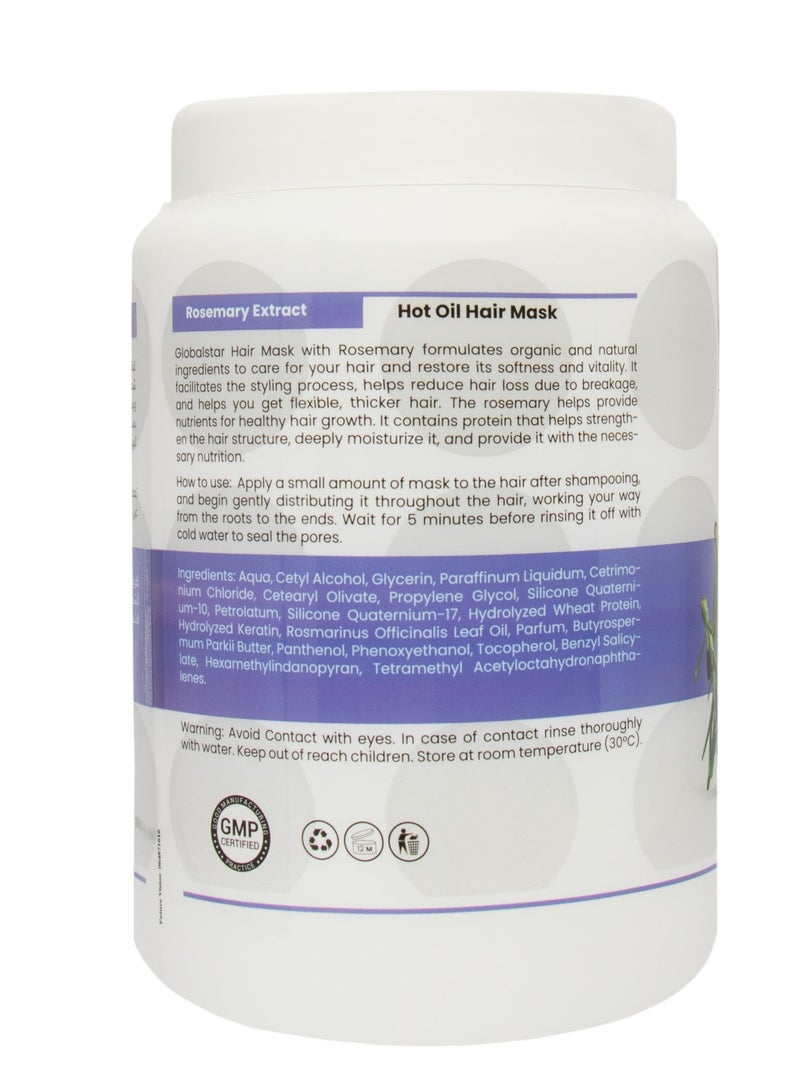 globalstar Rosemary Hair Mask and Oil Bath 1.5L  - Image 2
