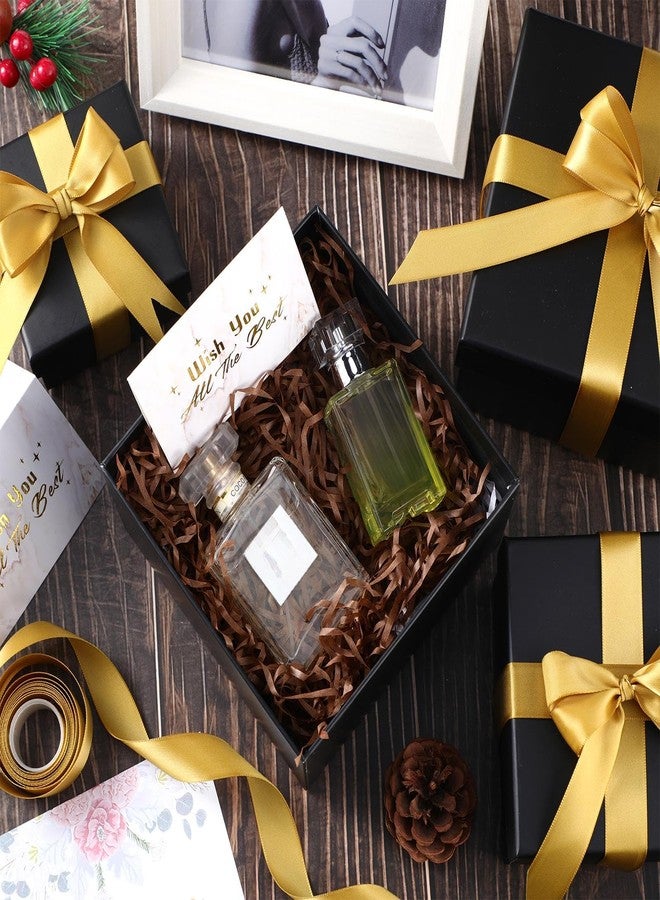 Marspark 4 Pcs Christmas Nesting Gift Boxes with Lids Stackable Square Nested Boxes Set with Ribbon Large to Small Size Prank Annoying Nested Gift Wrapping for Valentine Weddings Birthday(Black - Image 5