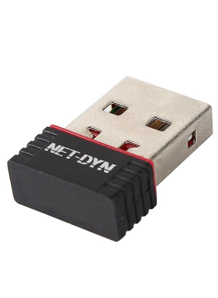 زاوي - محول واي فاي USB من نيت داين - 150 ميجابت في الثانية ببروتوكول 802.11n، انترنت لاسلكي للكمبيوتر وماك || - Image 1