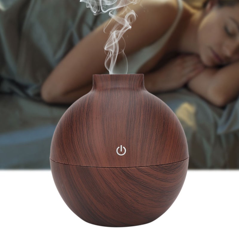 130ml USB LED Mini Essential Oil Diffuser Office Desktop Air Humidifier - Image 1