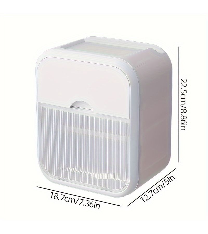 Green Double Thickened Wall Mounted Tissue Box For Bathroom Toilet Paper Storage Rack - Image 5