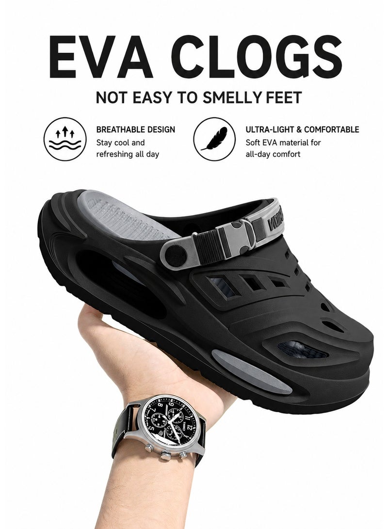 Cloud Slides for Men & Women with Removable Cushion Insole, EVA Shock Absorption, Breathable Hollow Design, Odor-Resistant Material, Lightweight Slip-On Sandals, Double-Layer Comfort Sole, Soft Non-Slip Bathroom & Beach Clogs, Quick-Dry Casual Indoor Outdoor Shoes for Summer, Home, Travel, Garden, Pool, Shower and Daily Walking - Image 1
