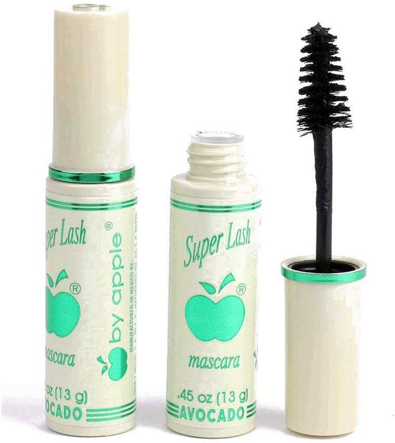 APPLE COSMETIC APPLE MASCARA SUPER LASH  AVOCADO BLACK 2 PCS