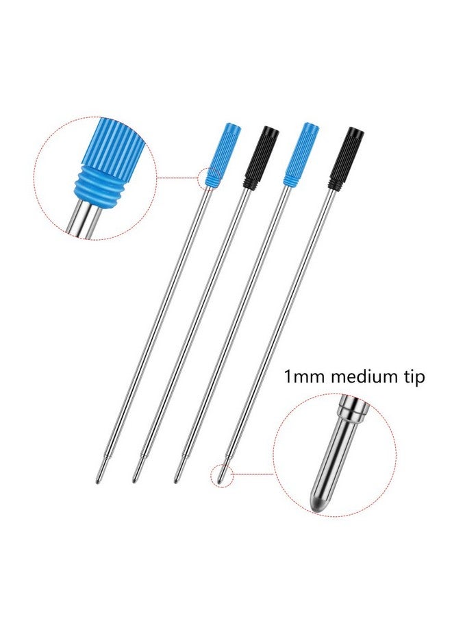 Unibene Cross Compatible Ballpoint Pen Refills 20 Pack, 1.0Mm Medium Point-10 Black & 10 Blue, Smooth Writing Replaceable German Ink Refill - Image 3