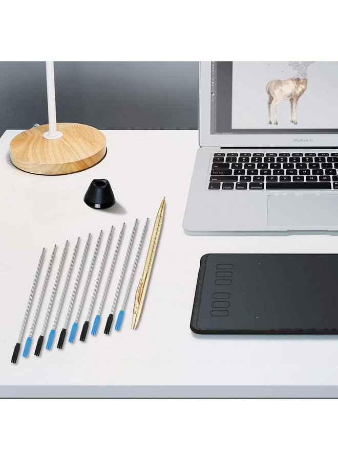 Unibene Cross Compatible Ballpoint Pen Refills 20 Pack, 1.0Mm Medium Point-10 Black & 10 Blue, Smooth Writing Replaceable German Ink Refill - Image 5