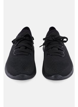 crocs Kids Boy Lace Up Literide Sneakers, Black  - Image 4