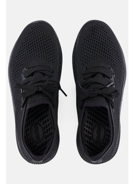 crocs Kids Boy Lace Up Literide Sneakers, Black  - Image 3