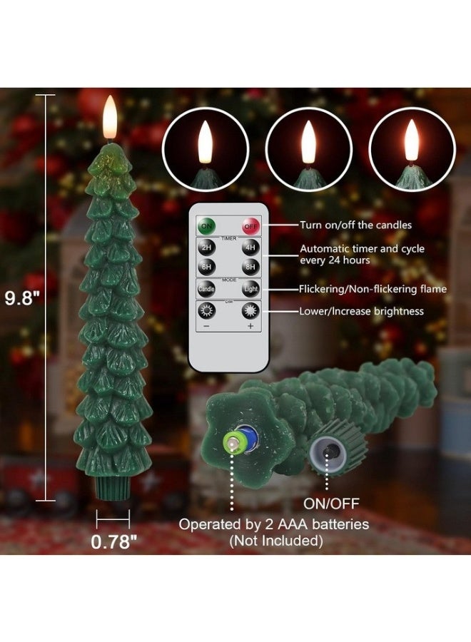 Y&D 4 Pcs LED Pine Cone Tree Simulation Candle Light Christmas Decorative Light - Image 3