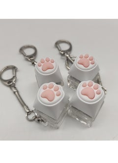 Generic 2pcs Adorable Silicone Cat Claw Keychain - Soothe Stress On-The-Go with this Durable Decompression Toy!  - Image 2