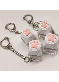 Generic 2pcs Adorable Silicone Cat Claw Keychain - Soothe Stress On-The-Go with this Durable Decompression Toy!  - Image 5