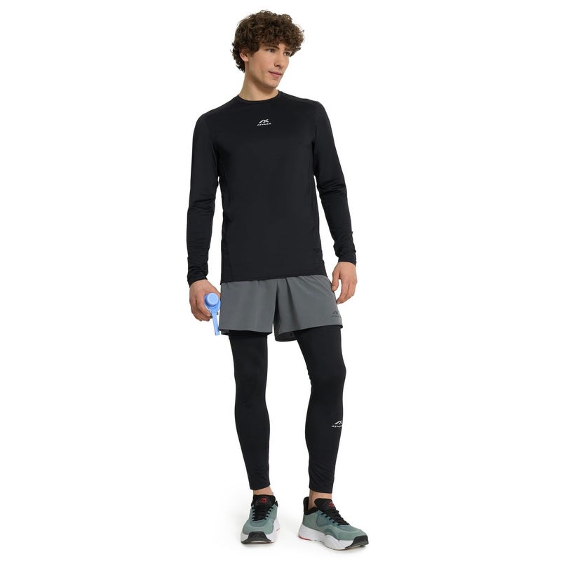 Athlex Men's FLEX PRO Training Pants Black, Athlex, ATTCOMPRESSION Technology, Form-Fitting, Mesh Inserts for Ventilation (UAE/KSA, Alpha, S, Regular, Regular, Standard, Black 2 pcs) - Image 4