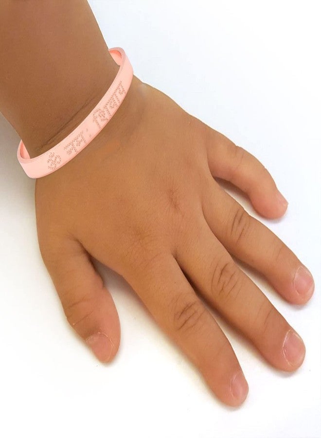 DULCI Rose Gold Plated Copper Om Namah Shivay Engravable Kada For Baby Boys & Baby Girls - Image 4