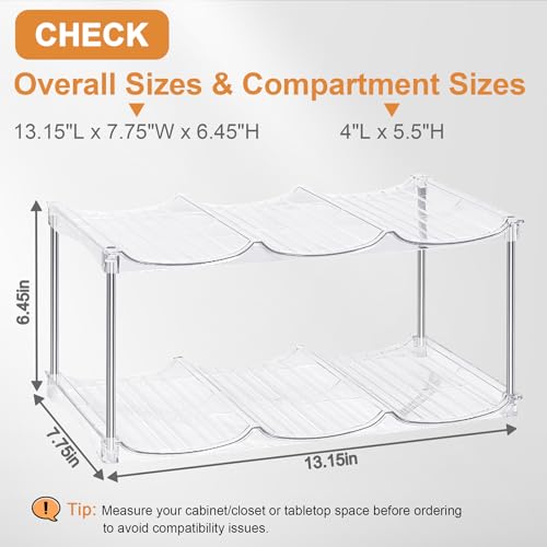 HOMECOR Water Bottle Organizer for Stanley 40 oz Tumbler - Large Stackable Water Bottle Holder for Cabinet, Pantry Kitchen Organizers and Storage for Stanley Cup Accessories, Tumbler Storage Organizer - Image 2