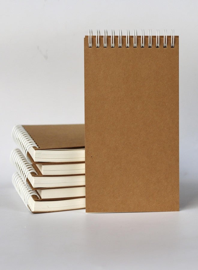 INNAXA Spiral Eco-Friendly Notepad White Wiro A6 Size (Pack-6), 100 Pages - Image 2