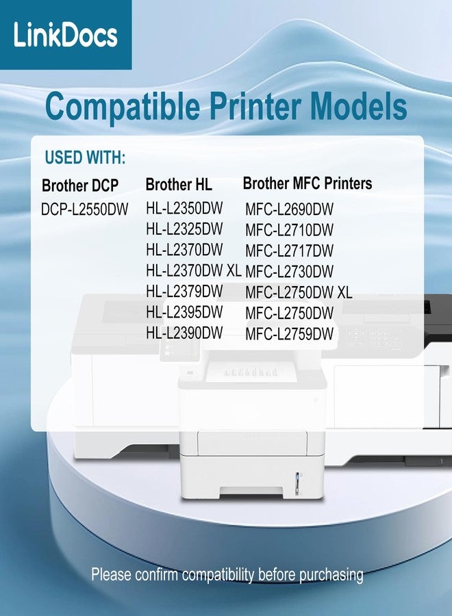 LinkDocs خرطوشة حبر LinkDocs TN760 عالية الإنتاجية بديلة لخرطوشة Brother TN-760 وTN730، متوافقة مع طابعات HL-L2350DW وHL-L2395DW وHL-L2390DW وHL-L2370DW وMFC-L2750DW وMFC-L2710DW وDCP-L2550DW - Image 3