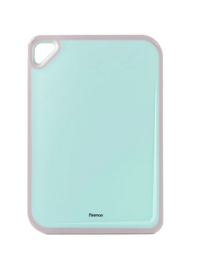 Fissman Cutting Board 36cm, Plastic Chopping Board with Hang Hole | Slope Design for Easy Liquid Drainage | Textured Surface and Non-Slip Edges | Reversible and Easy to Clean | Dishwasher Safe