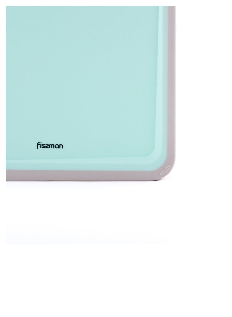 Fissman Cutting Board 36cm, Plastic Chopping Board with Hang Hole | Slope Design for Easy Liquid Drainage | Textured Surface and Non-Slip Edges | Reversible and Easy to Clean | Dishwasher Safe  - Image 2