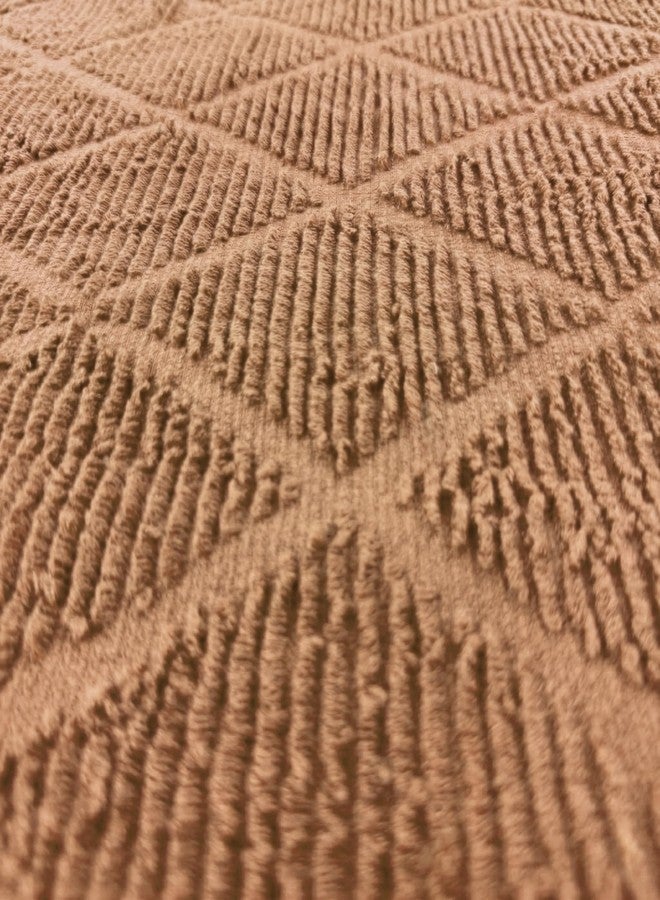 ديكور راك مجموعة من 4 مناشف مطبخ كبيرة من ديكورراك، مقاس 16 × 27 بوصة، مصنوعة من القطن الخالص 100%، بنقشة ماسية جاكار، ماصة للأطباق، لون بيج (عبوة من 4 قطع) - Image 2